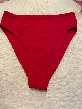 ZIAH Bold Red Swim Bottom 90’s High Waisted 14 / US 10